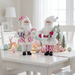 17 inch Fabric So Sweet Santa Claus Figurine Christmas Decoration Holiday Gift